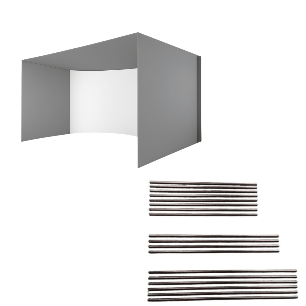 Carls Place Back Cover PipeKit for Curved Golf Simulator Enclosure