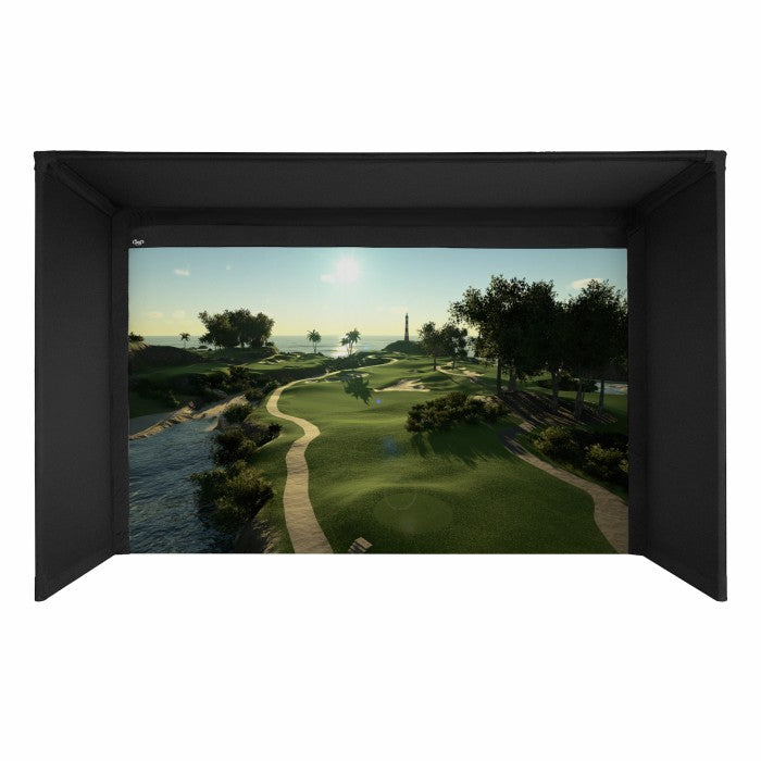 Carl's Place Pro Golf Simulator Enclosure Kit with Impact Screen - Golfieshop