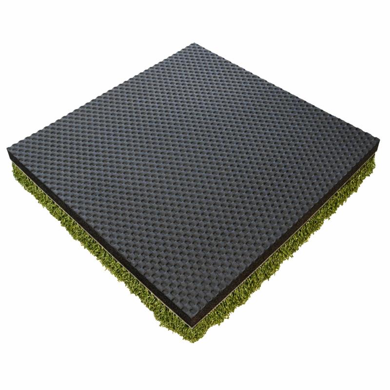 Golfie Carls Place Hot Shot Trouble Mat Converter bottom view black textured rubber
