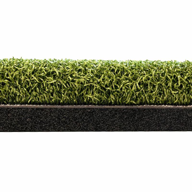 Golfie Carls Place HotShot Trouble Mat Converter side profile layered turf and rubber
