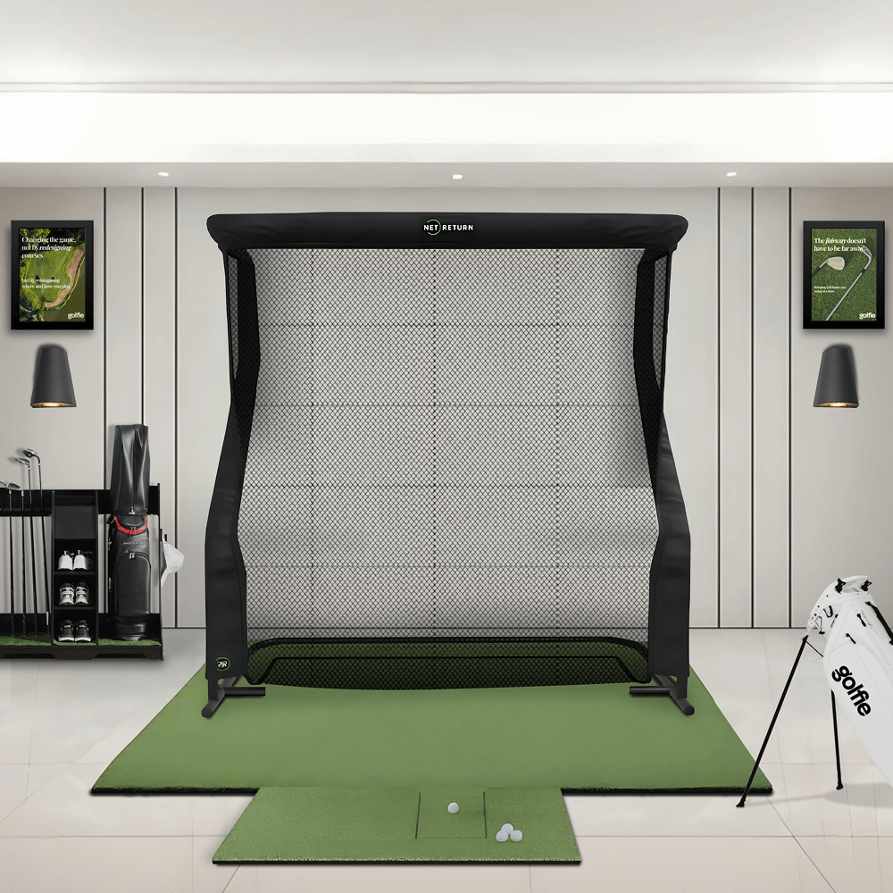 Golfie SkyTrak Golf Simulator Practice Package