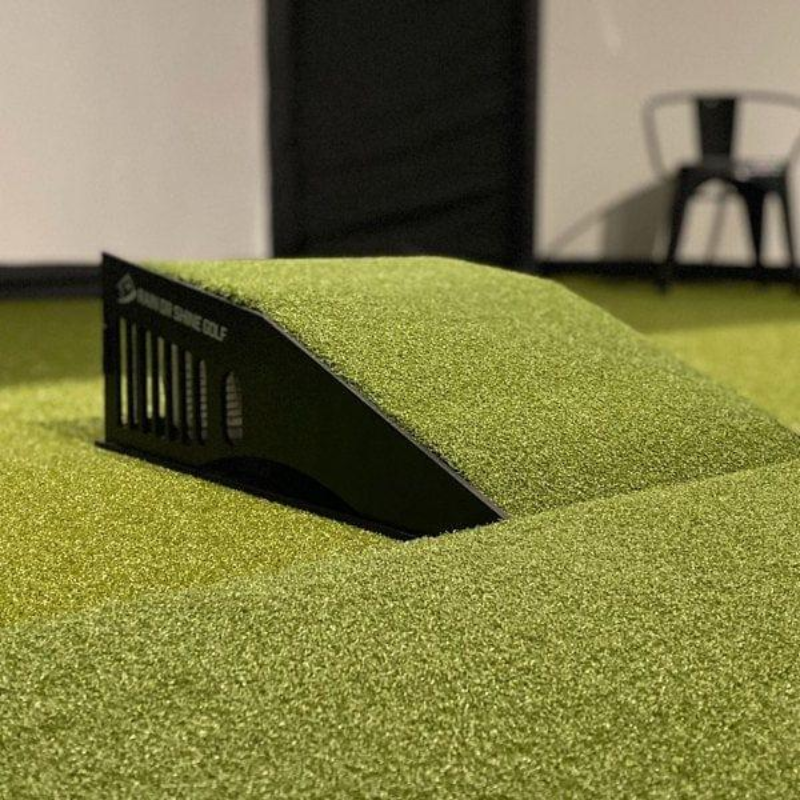 Golfie Swing Shield Projector Floor Mount Enclosure rear view