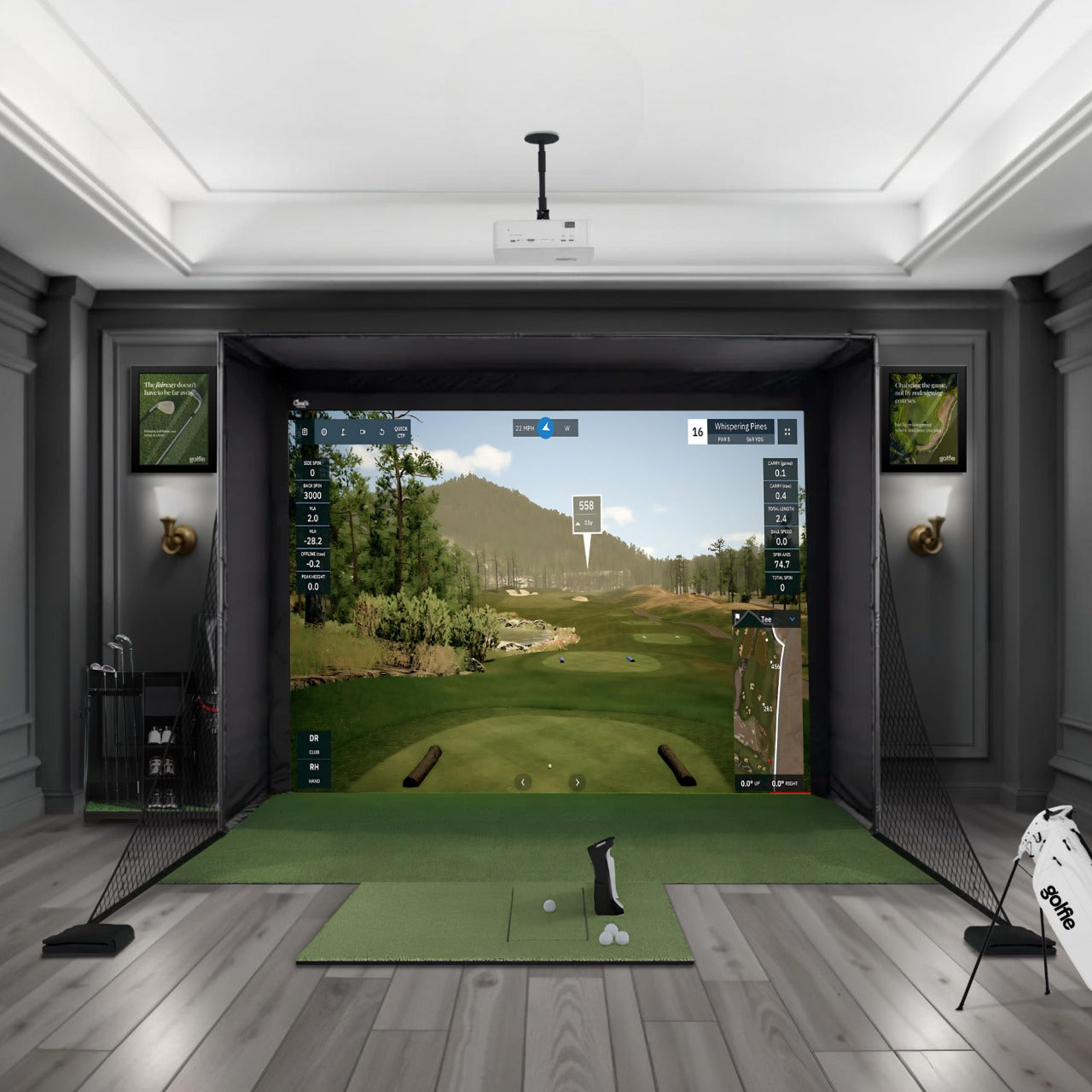 Golfie Uneekor EYE MINI DIY Golf Simulator Package