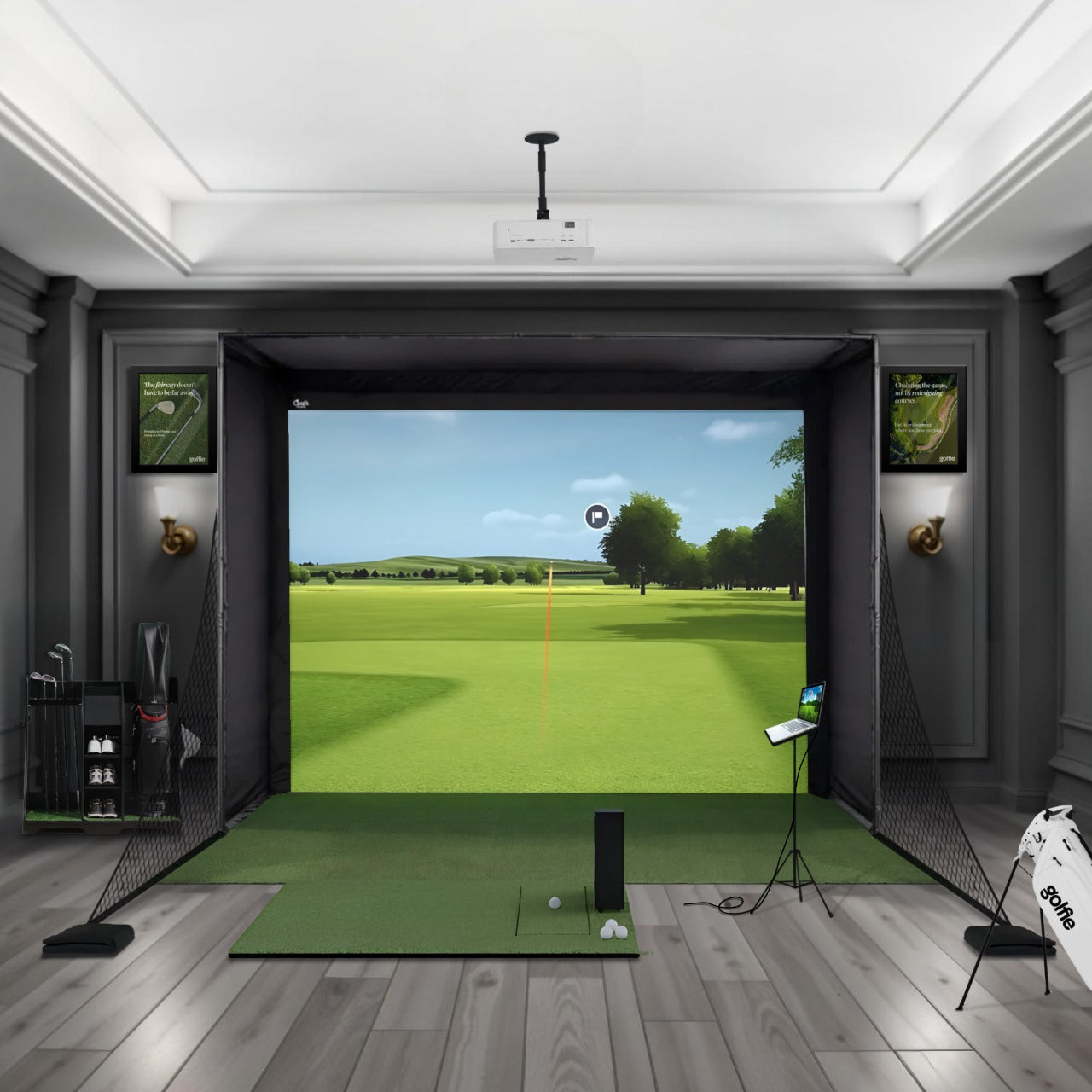 Golfie Uneekor EYE MINI LITE DIY Golf Simulator Package