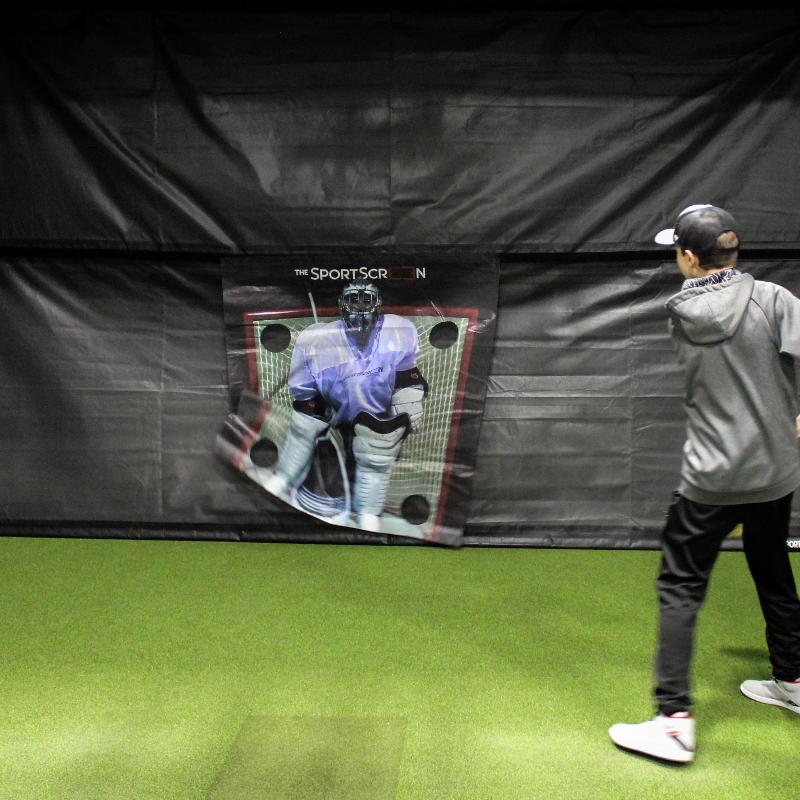 The SportScreen Parlour 16H Golf Simulator Enclosure (Value - 1 Ply)