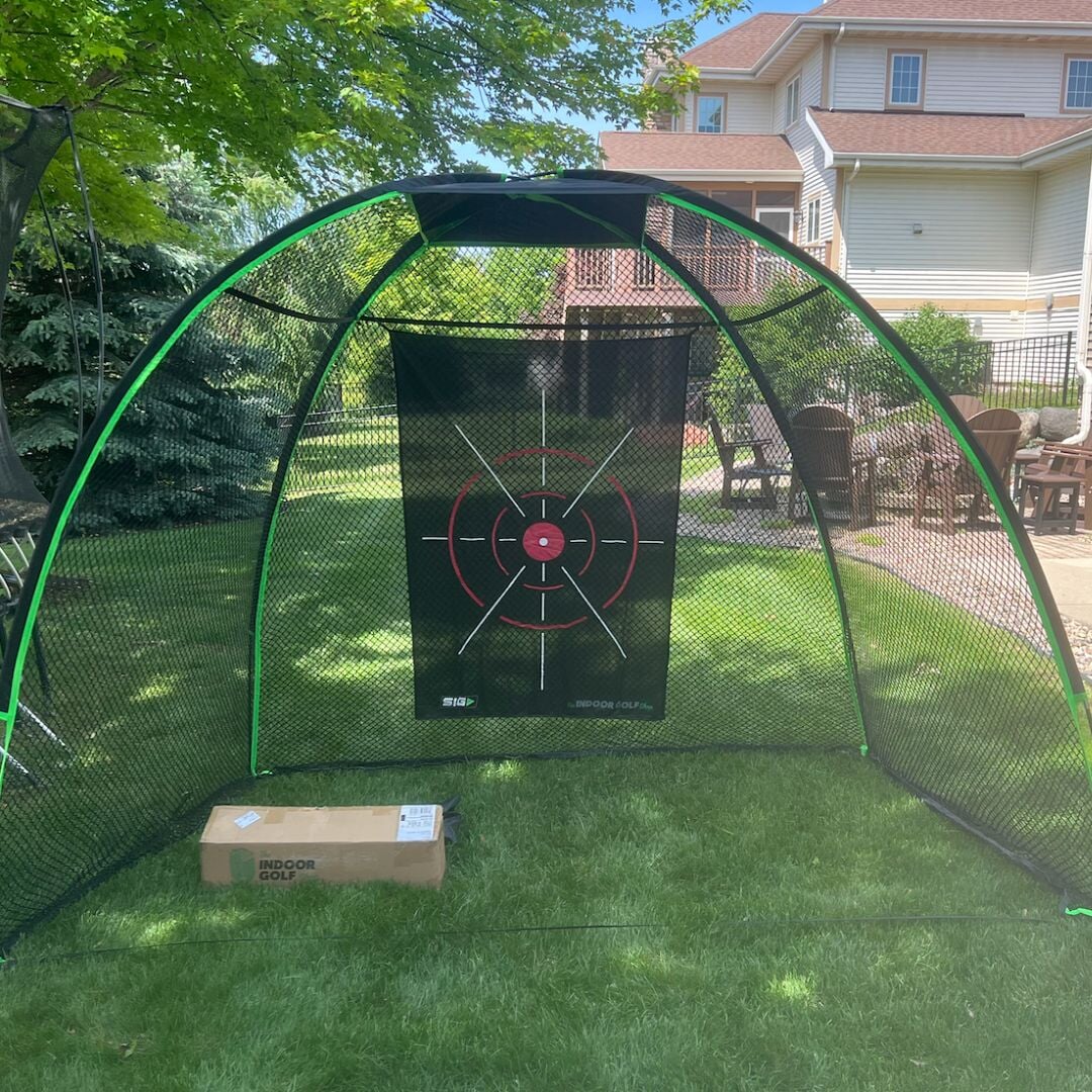 The Indoor Golf Shop - 10' x 7' Rounded Golf Net - Golfieshop