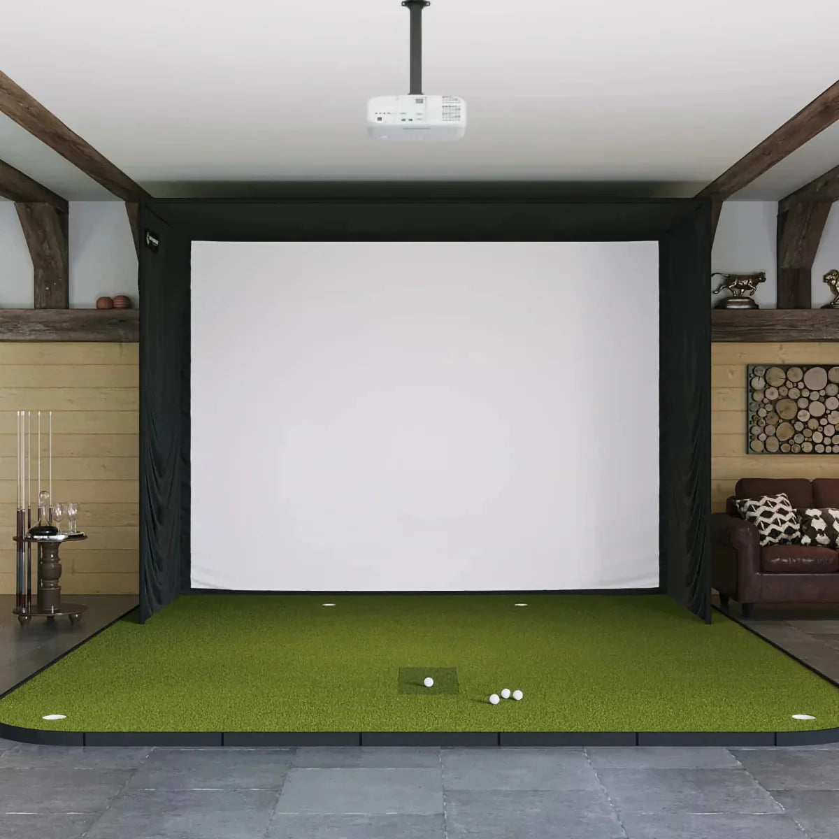 The Indoor Golf Shop - SIG12 Golf Simulator Studio - Complete Package - Golfieshop