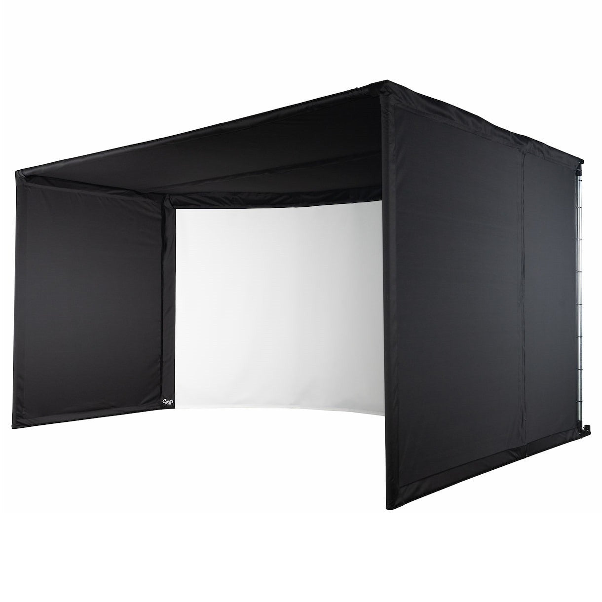 Carl's Place Curved Golf Simulator Enclosure Kit with Impact Screen - Golfieshop
