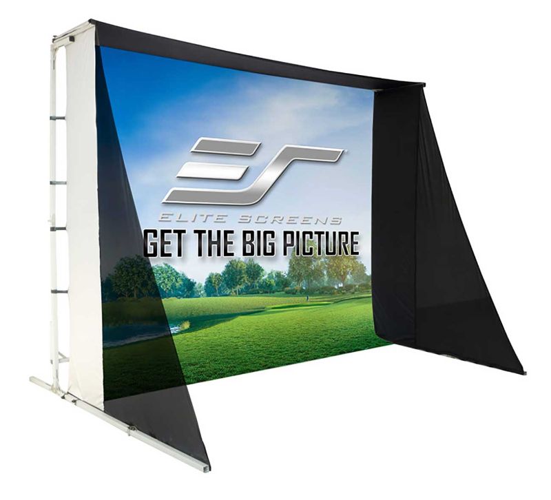Elite Screens GolfSim Portable ImpactWhite 350 Golf Enclosure Screen - Golfieshop