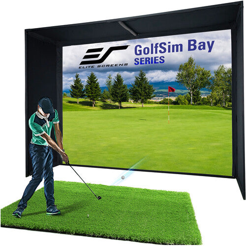 Elite Screens Golf Simulator Impact Screen 10'x10' Swingbay ImpactWhite GSB10x10-IPW1145 - Golfieshop