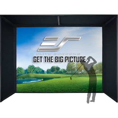 Elite Screens Golf Simulator Impact Screen 10'x10' Swingbay ImpactWhite GSB10x10-IPW1145 - Golfieshop