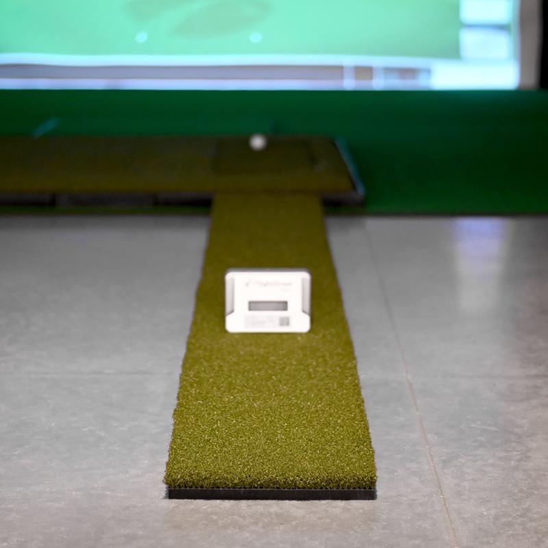 Golfie Carls Place Golf Mat Extension Strip simulator setup green turf sensor