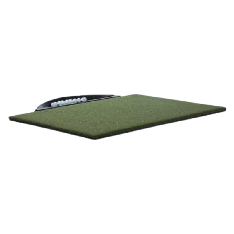 Golfie Golf Ball Tray Half Moon Molded Rubber Swing Turf Golf Hitting Mat
