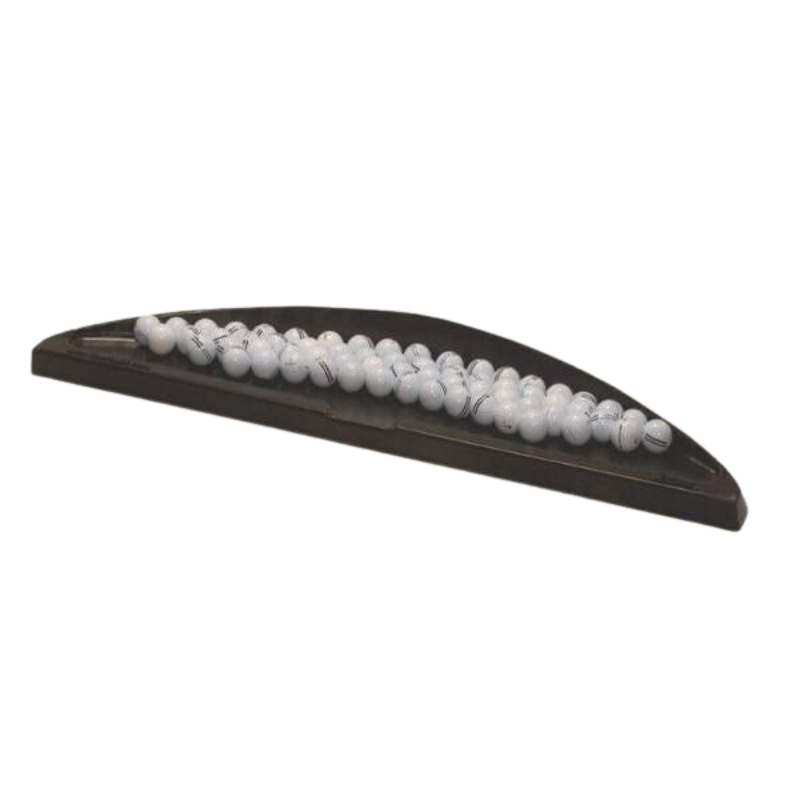 Golfie golf ball tray half moon molded rubber IMG