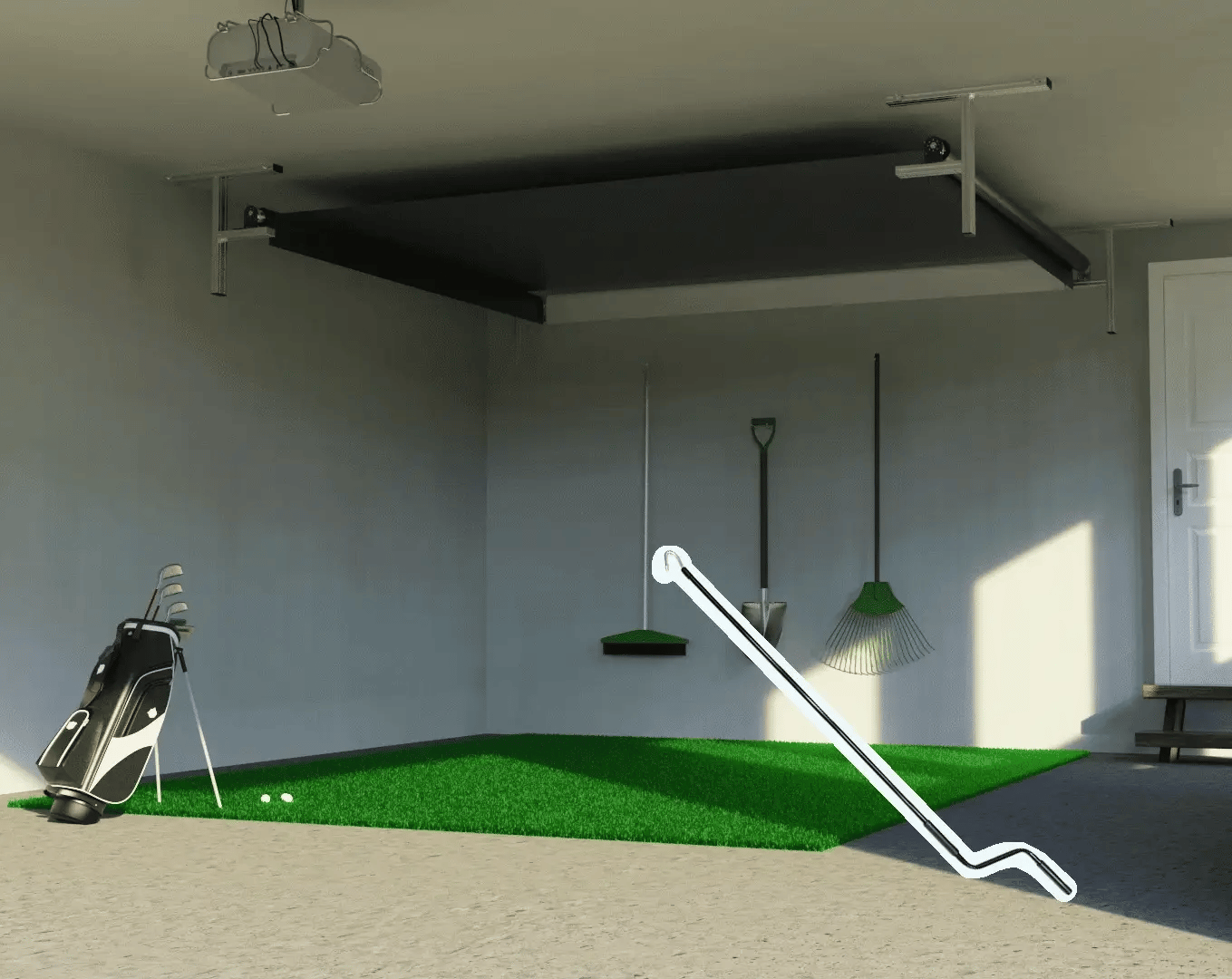 Golfie Vanish 11 Hand Crank SportScreen Golf Studio