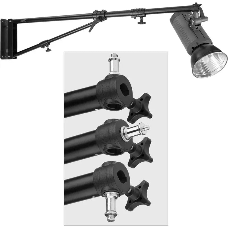 Impact-7 HD Wall Mounted Boom Arm collapsed view
