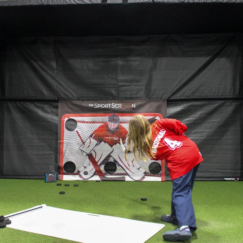The SportScreen Parlour 16H Golf Simulator Enclosure (Value - 1 Ply)