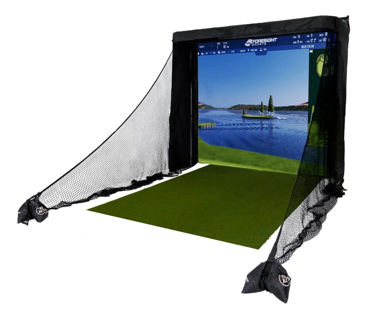 The Net Return Simulator 8' Hitting Bay - Golfieshop