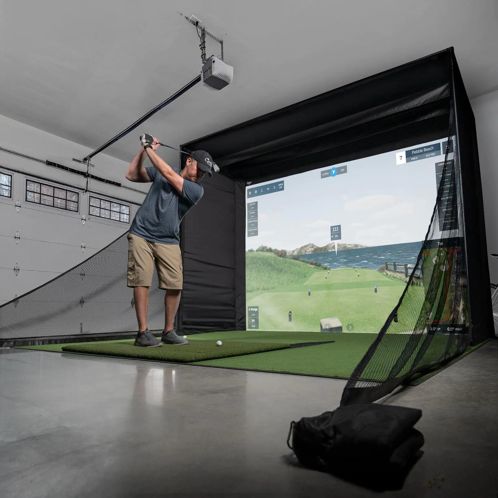 Carl's Place DIY Golf Simulator Enclosure Kit with Impact Screen