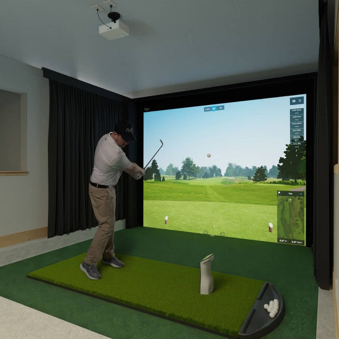 Carl's Place DIY Golf Simulator Enclosure Kit with Impact Screen